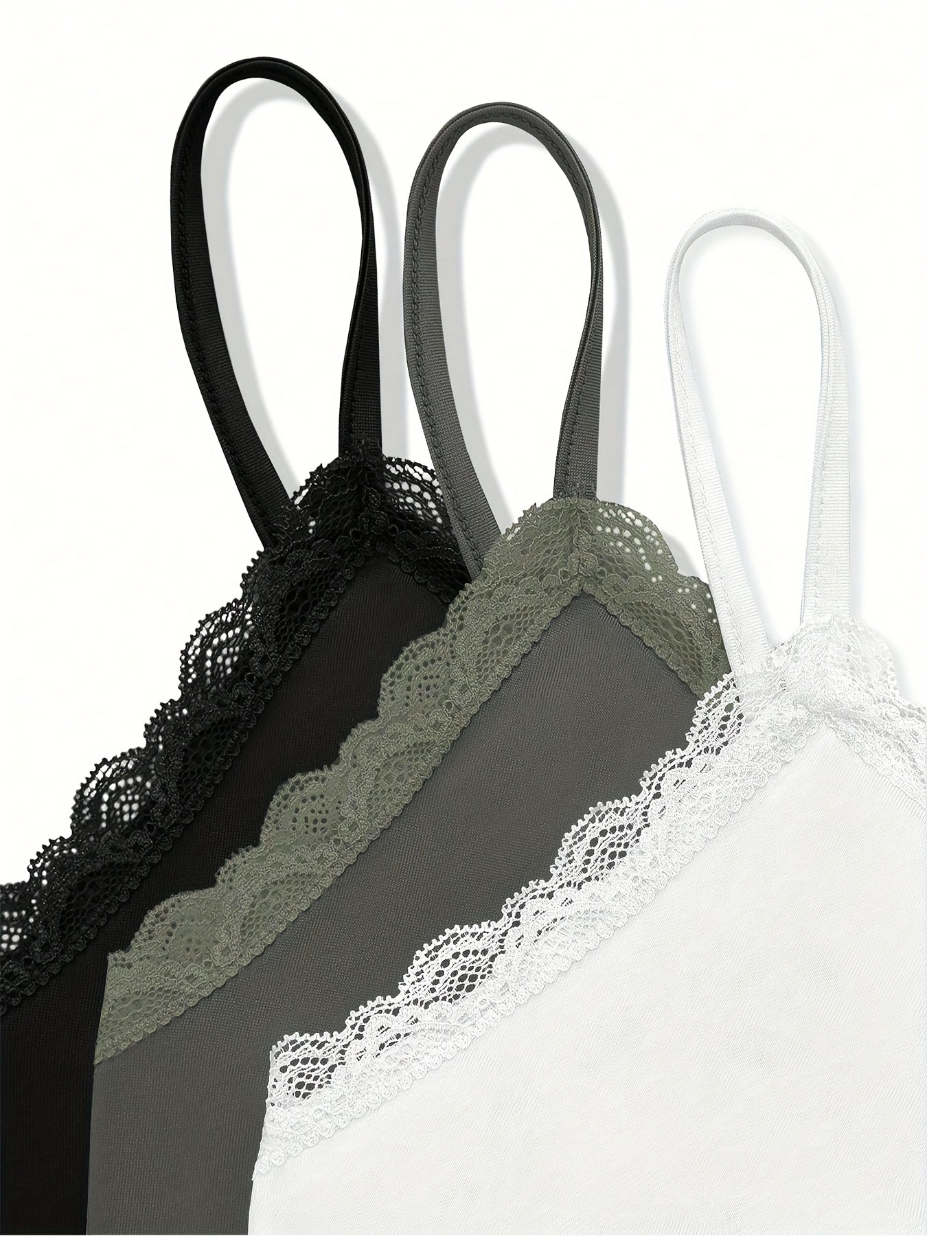 Débardeurs Dentelle (Lot de 3) – Élégance Quotidienne