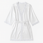 Chemise de Nuit Satinée à Dentelle – Aurore Silencieuse