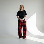 Pantalon Pyjama Chaud en Polaire Motif Carreaux - Carreaux Enflammés