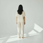 Ensemble Pyjama Chemisier et Pantalon – Tendresse Brodée