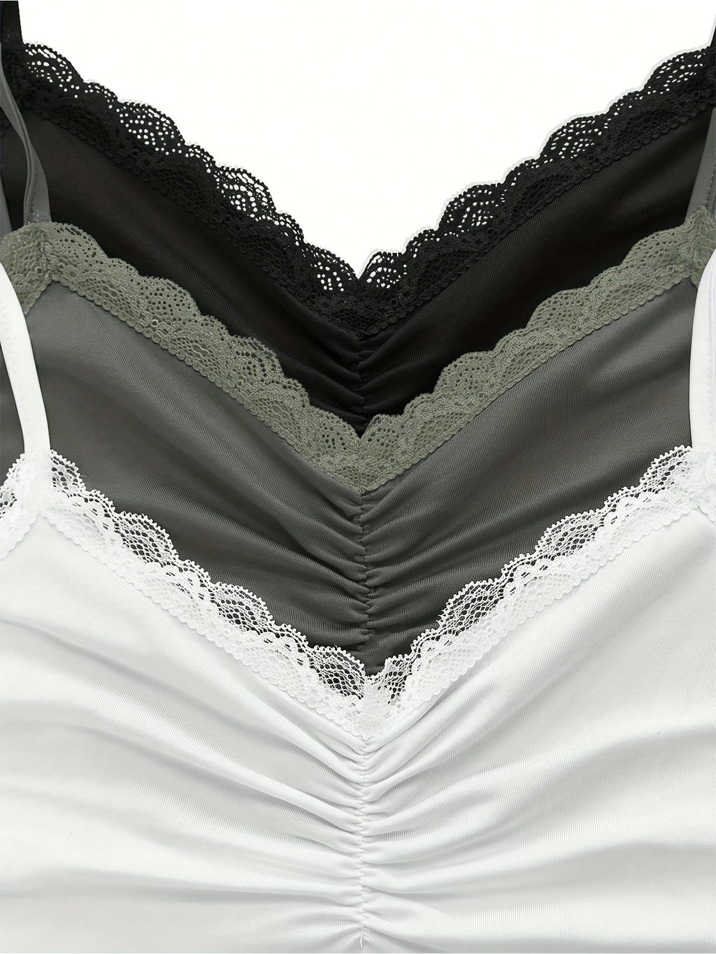 Débardeurs Dentelle (Lot de 3) – Élégance Quotidienne