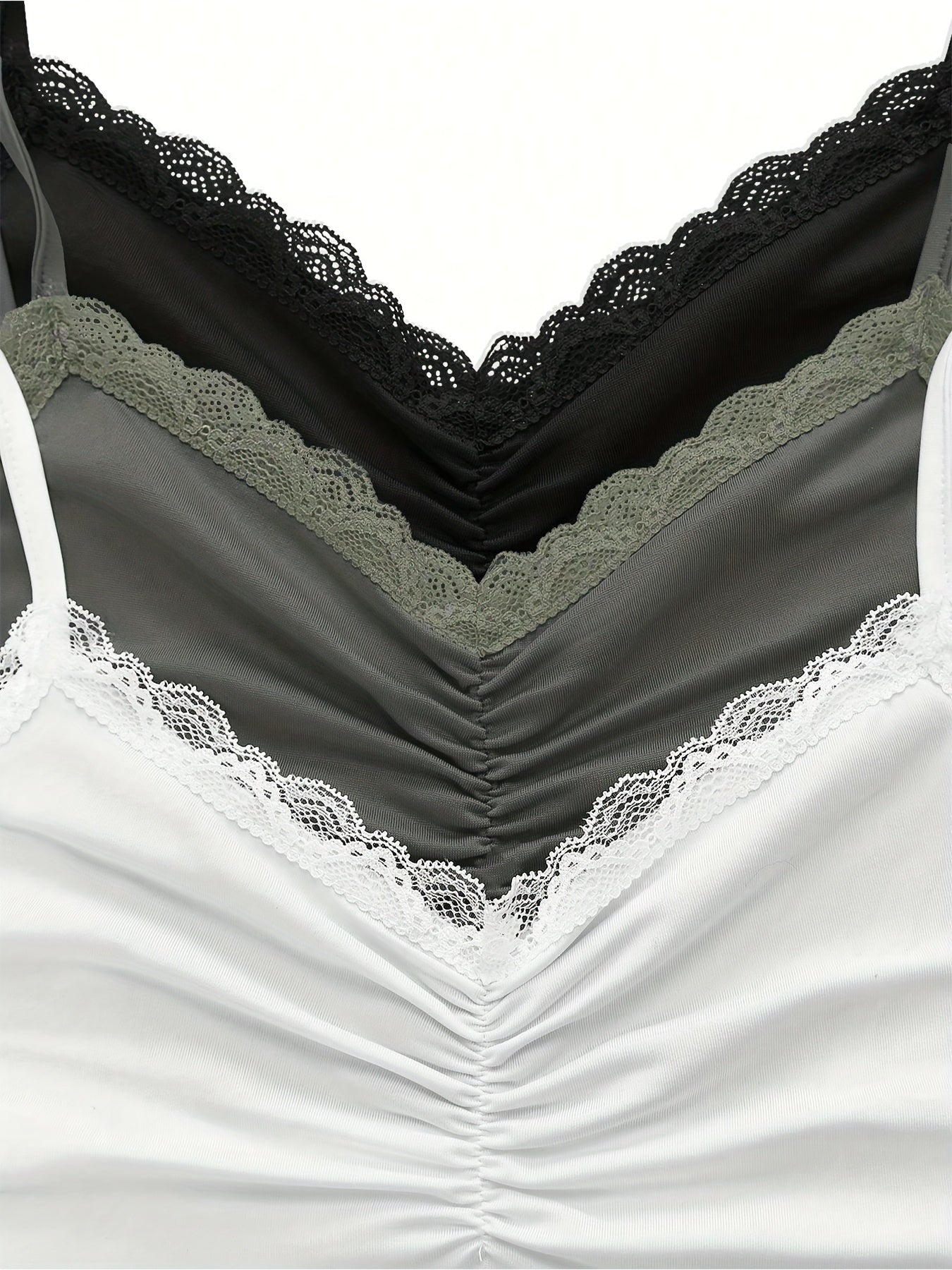 Débardeurs Dentelle (Lot de 3) – Élégance Quotidienne