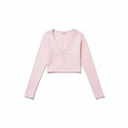 Ensemble Pyjama Manches Longues et Short – Sérénité Côtelée