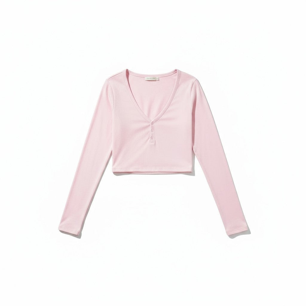 Ensemble Pyjama Manches Longues et Short – Sérénité Côtelée