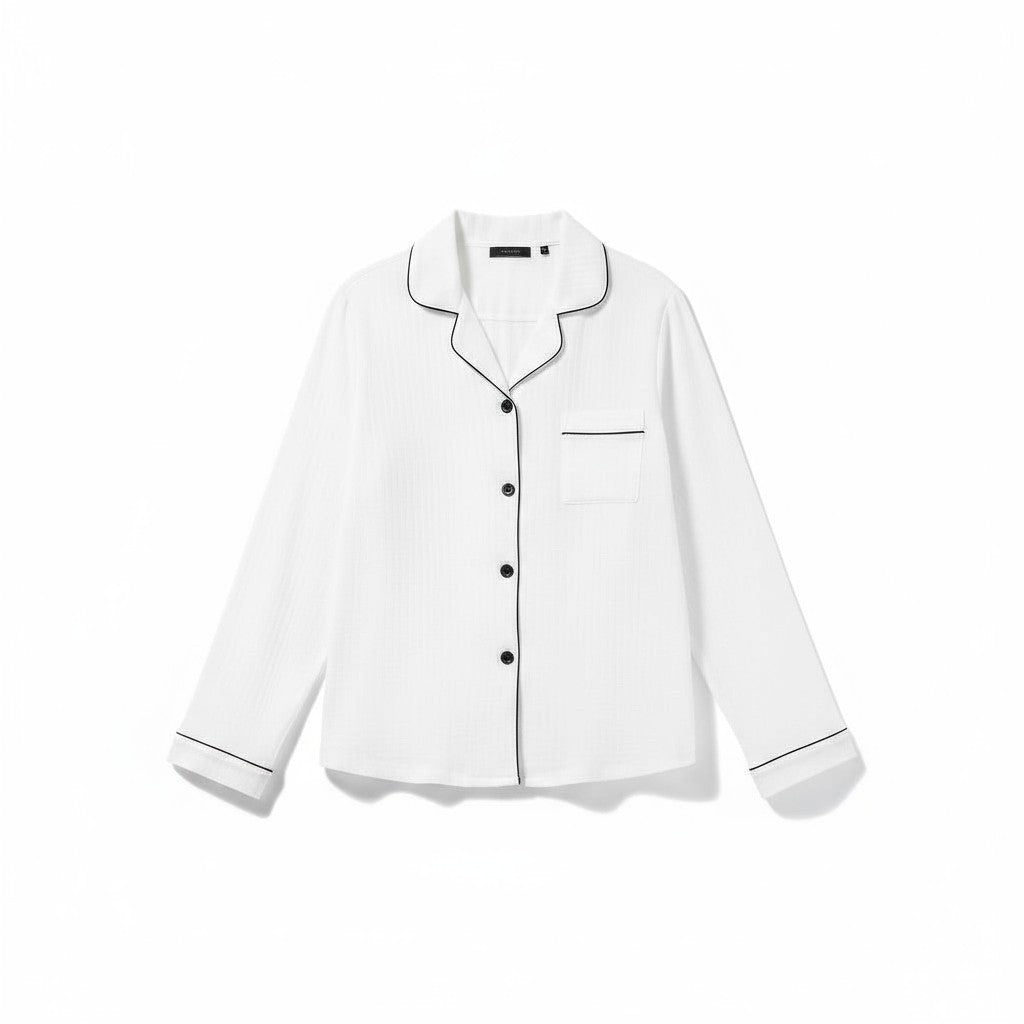 Ensemble Pyjama Long – Élégance Naturelle