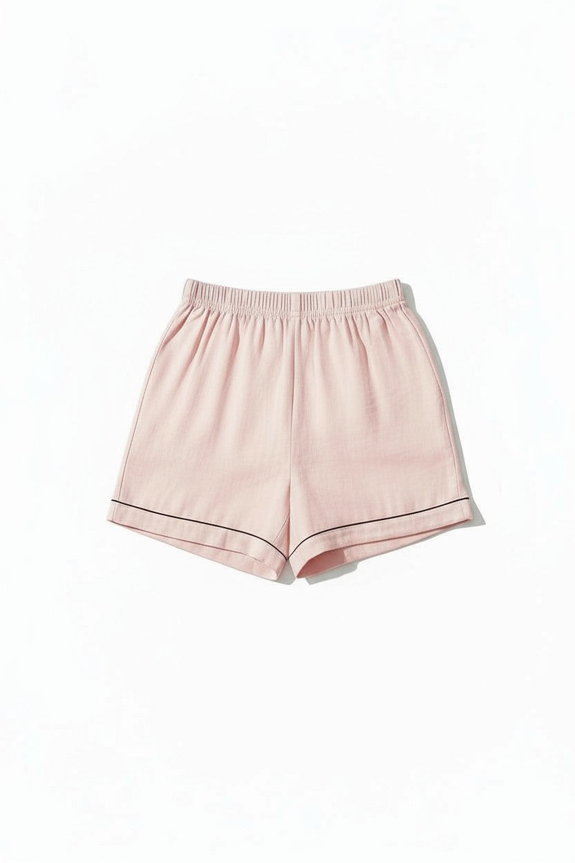Ensemble  Pyjama Chemise Manches Courtes et Short – Éveil Naturel