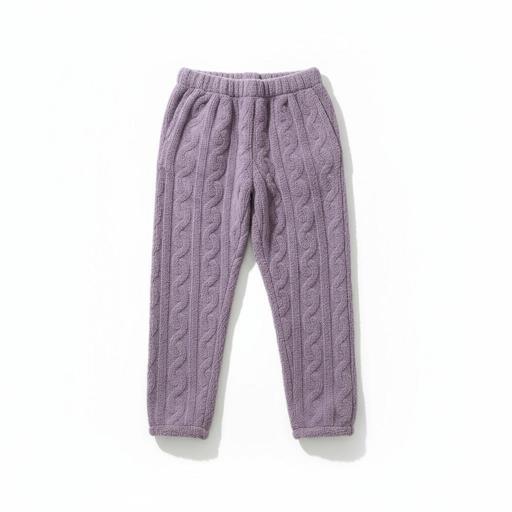 Ensemble Pyjama Polaire Manches Longues et Pantalon – Douce Étreinte