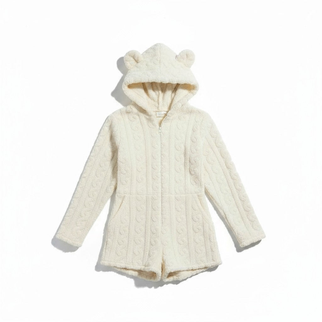 Combinaison Courte à Capuche – Nuage Polaire