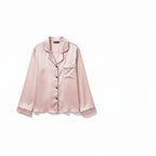 Ensemble Pyjama Satiné Chemisier et Pantalon – Nuit Élégante