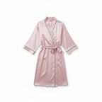 Chemise de Nuit Satinée Longue – Clair de Brume