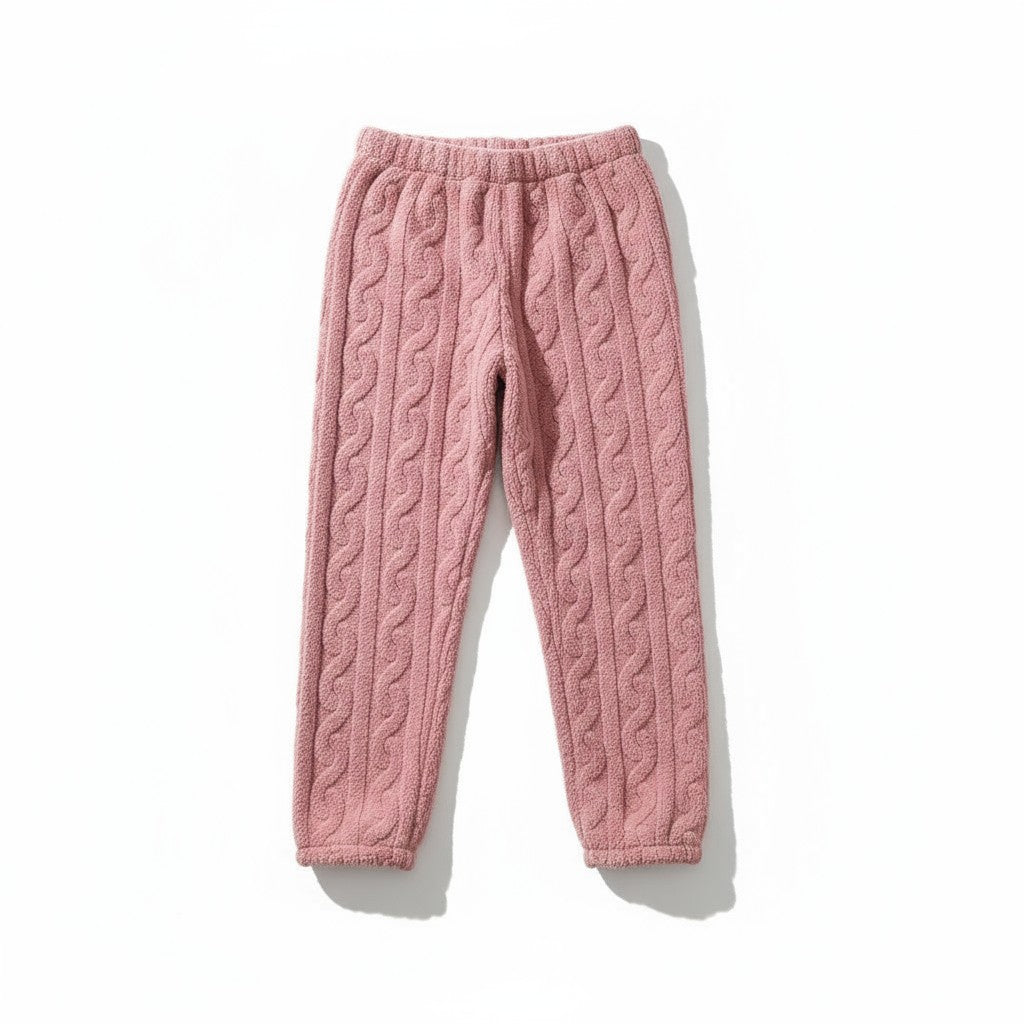 Ensemble Pyjama Polaire Manches Longues et Pantalon – Douce Étreinte