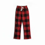 Pantalon Pyjama Chaud en Polaire Motif Carreaux - Carreaux Enflammés