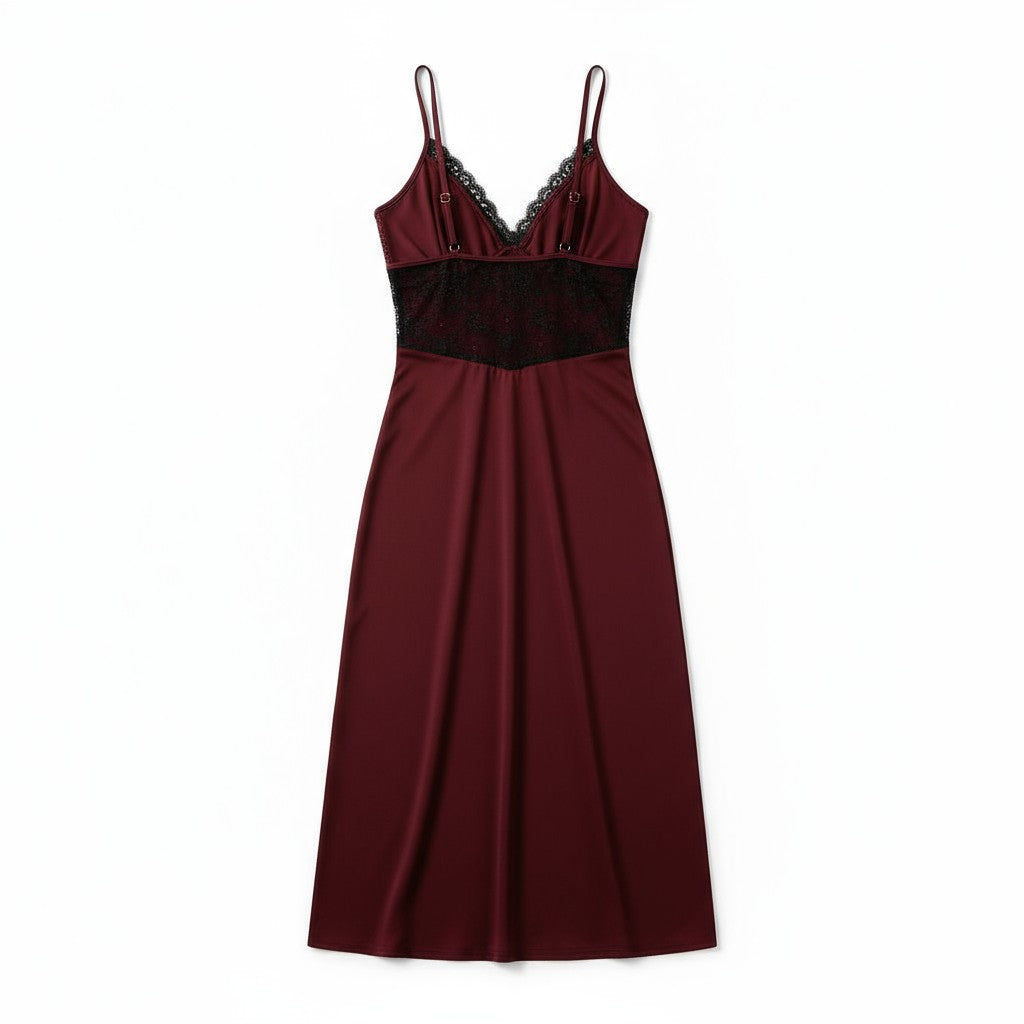 Robe de Nuit en Dentelle – Nuit Étoilée