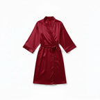 Chemise de Nuit Satinée Longue – Clair de Brume