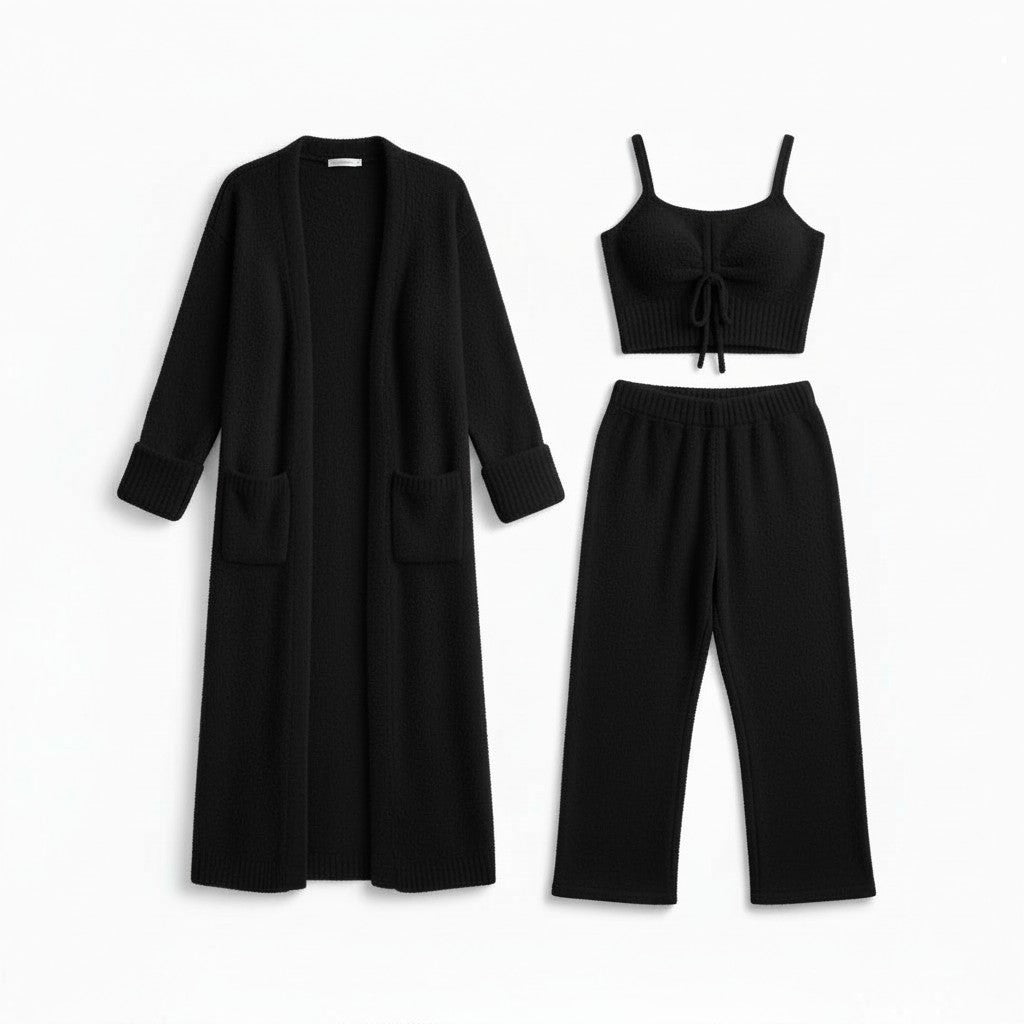 Ensemble Pyjama Femme 3 Pièces – Confort Quotidien