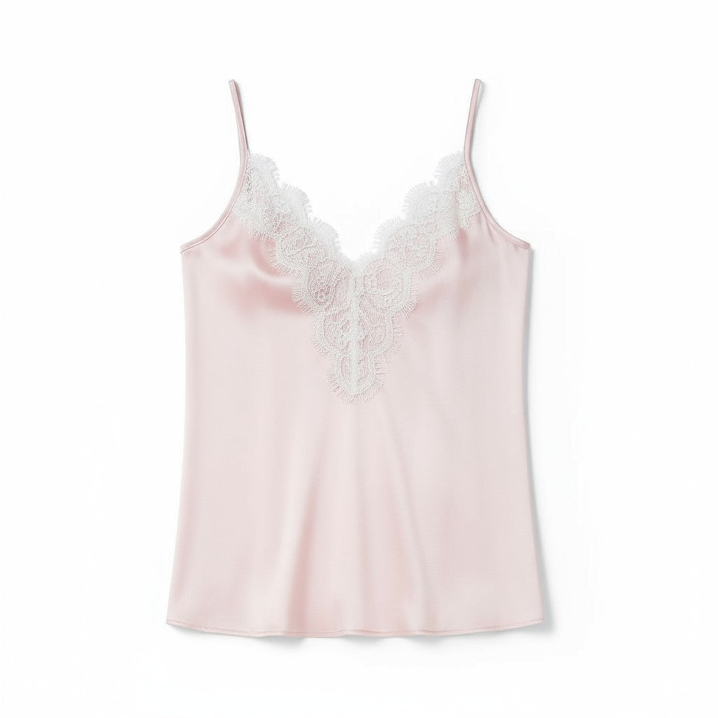 Ensemble Pyjama Satiné et Dentelle – Douce Séduction