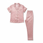 Ensemble Pyjama Satiné Imprimé Léopard – Féline Élégance