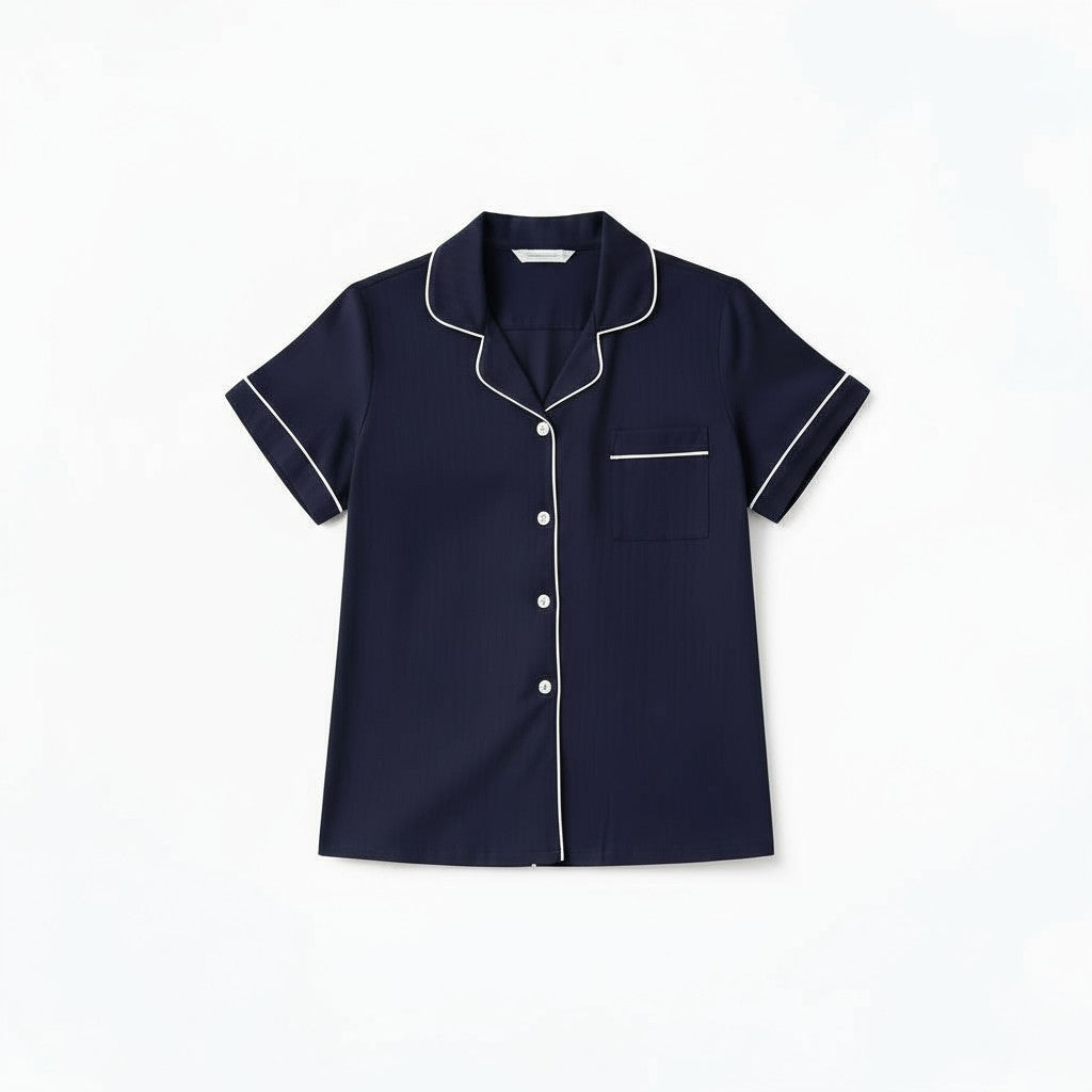 Ensemble  Pyjama Chemise Manches Courtes et Short – Éveil Naturel