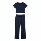 Ensemble Pyjama T-shirt et Pantalon – Fraîcheur Élégante