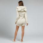 Combinaison Courte à Capuche – Nuage Polaire