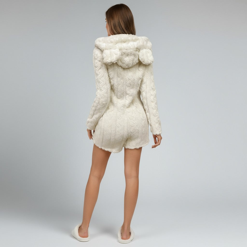 Combinaison Courte à Capuche – Nuage Polaire