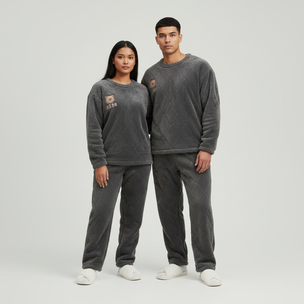 Pyjama Couple en Polaire – Couple Cozy