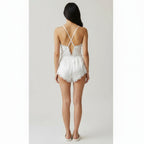 Combinaison Satinée à Dentelle – Aurore Cachée