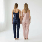 Ensemble Pyjama Débardeur et Pantalon Satinés (Lot de 2) – Reflet Satiné