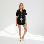 Ensemble Pyjama Chemise Manches Courtes et Short – Éveil Naturel