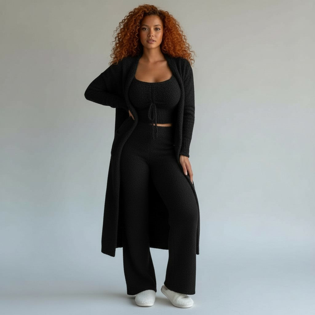 Ensemble Pyjama Femme 3 Pièces – Confort Quotidien