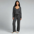 Trio Pyjama Doux Gilet, Débardeur et Pantalon – Signature Élégante