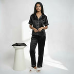 Ensemble Pyjama Trio Satiné Modulable – Reflet Composé