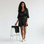 Ensemble Pyjama Quatuor Satiné Modulable – Éclat Complet