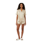 Ensemble Pyjama Chemisier et Short Satinés – Satin d’Aurore
