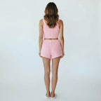 Ensemble Pyjama Court Polaire Top et Short – Nuage Doux