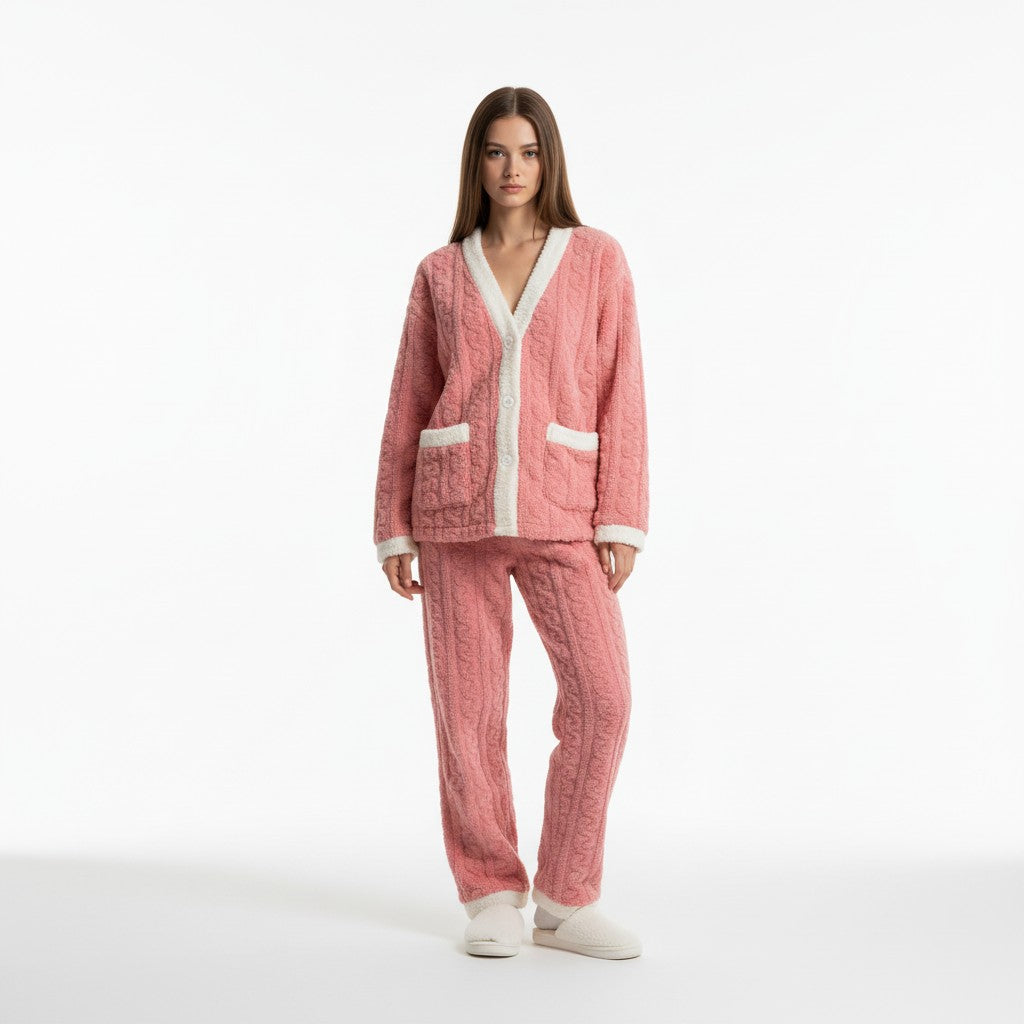 Ensemble Pyjama Femme Hiver polaire – Ultra Douillet
