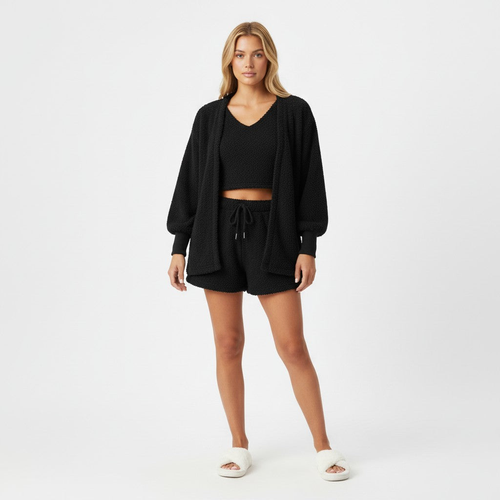 Ensemble Pyjama 3 Pièces – Douce Évasion