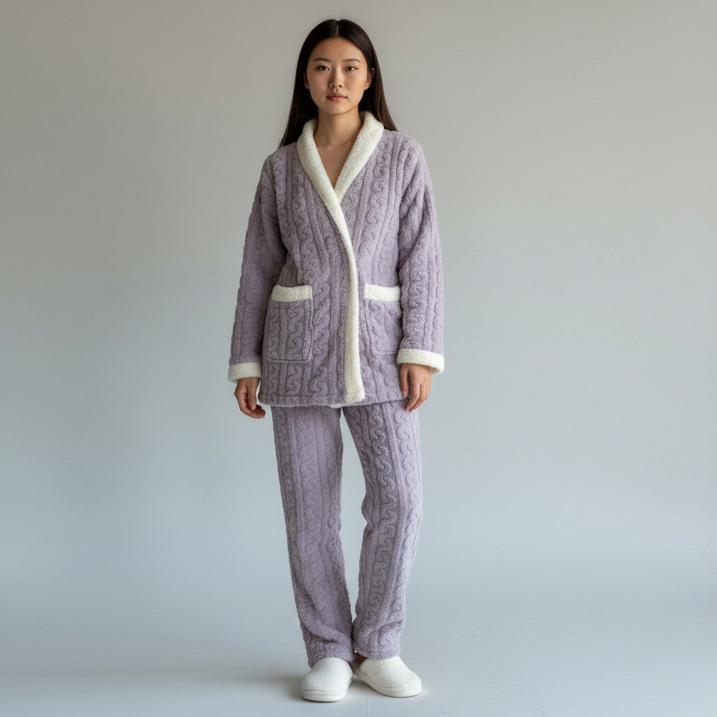 Ensemble Pyjama Femme Hiver polaire – Ultra Douillet