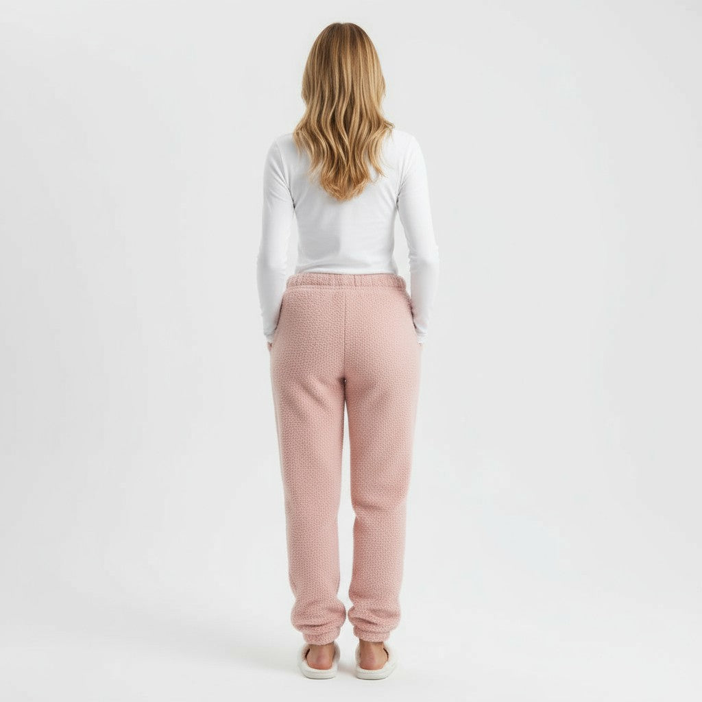 Pantalon Pyjama Polaire Duveteux – Brume d’Hiver
