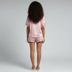 Ensemble Pyjama Chemisier et Short Satinés – Satin d’Aurore