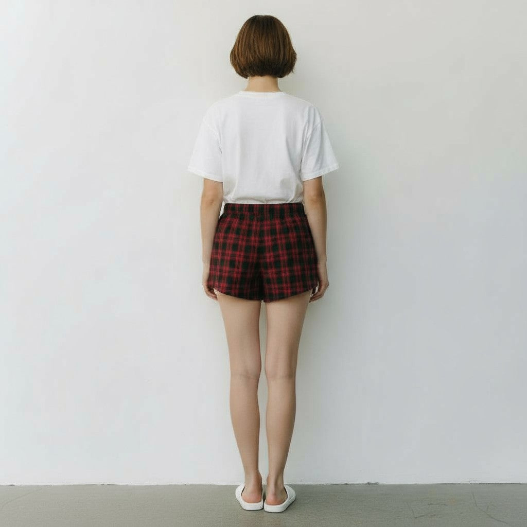 Short à Carreaux – Style Serein