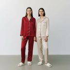 Ensemble Pyjama Chemise et Pantalon Satinés (Lot de 2) – Accord Satiné