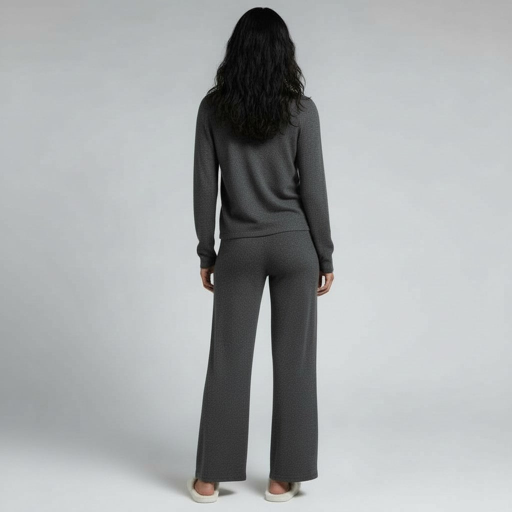 Trio Pyjama Doux Gilet, Débardeur et Pantalon – Signature Élégante