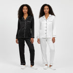 Ensemble Pyjama Chemise et Pantalon Satinés (Lot de 2) – Accord Satiné