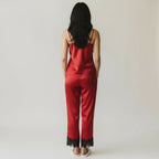 Ensemble Pyjama Satiné et Dentelle – Douce Séduction